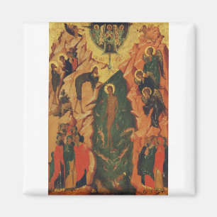 The Baptism of Jesus Christ Byzantine icon Magnet