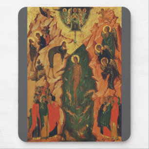 The Baptism of Jesus Christ Byzantine icon Mouse Pad