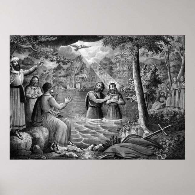 The Baptism of Jesus Christ poster/print Poster (Front)