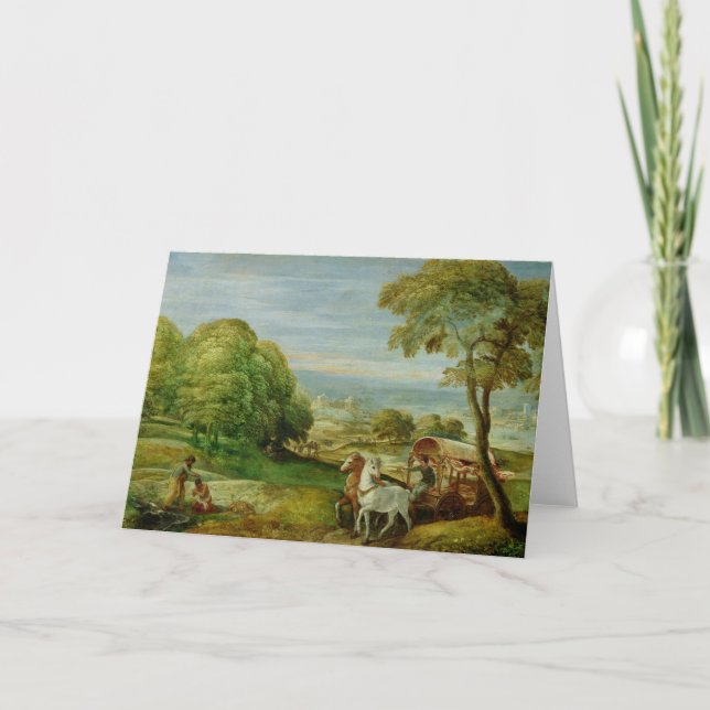 The Baptism of the Ethiopian Eunuch Card (Front)