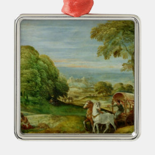 The Baptism of the Ethiopian Eunuch Metal Tree Decoration