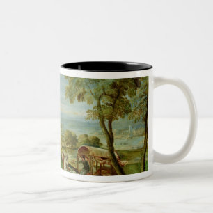 The Baptism of the Ethiopian Eunuch Two-Tone Coffee Mug