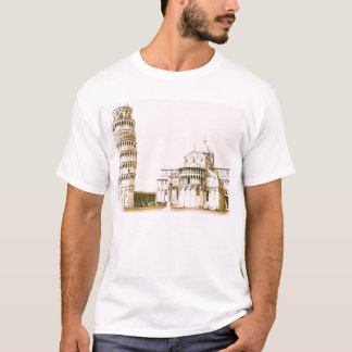 The Baptistry of St John and Leaning Tower Of Pisa T-Shirt