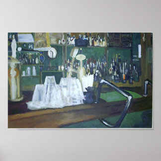 The Bar at Rare Olde Times Pub Poster