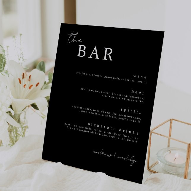 The Bar Minimalist Drinks Sign (Creator Uploaded)