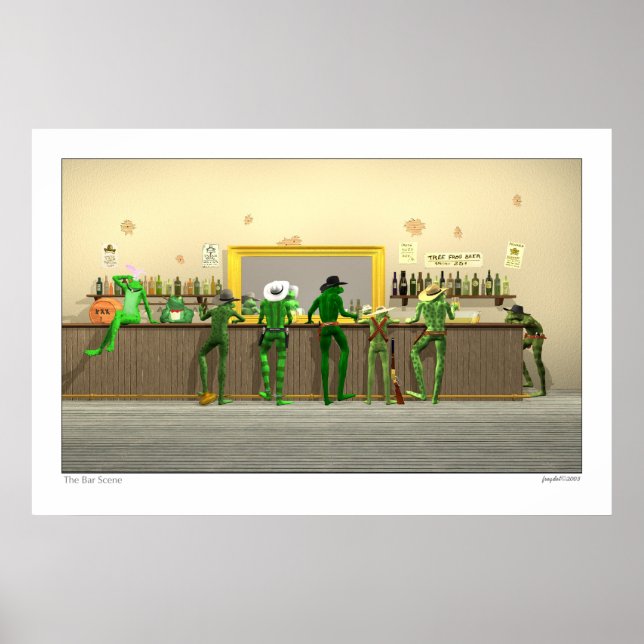 The Bar Scene 3D Poster (Front)
