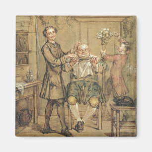 The Barber, c.1760-69 (oil on canvas) Magnet