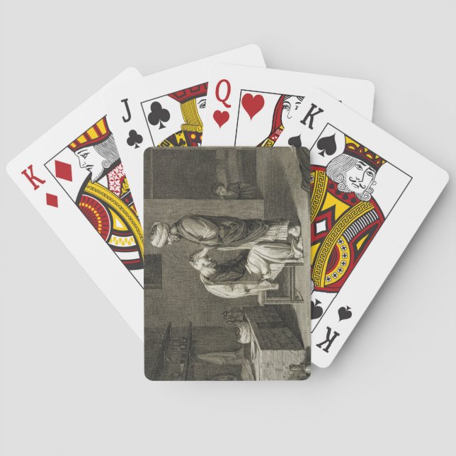 The Barber, from Volume II Arts and Trades of 'Des Playing Cards (Back)