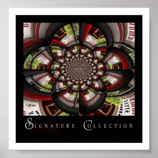 The Barber on Bank Signature collection Poster