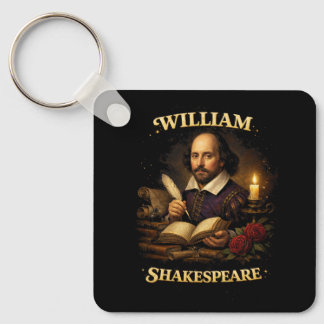 The Bard by Candlelight Key Ring