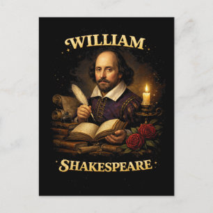 The Bard by Candlelight Postcard