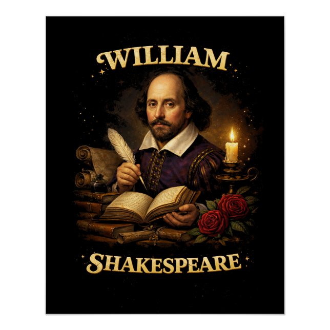 The Bard by Candlelight Poster (Front)