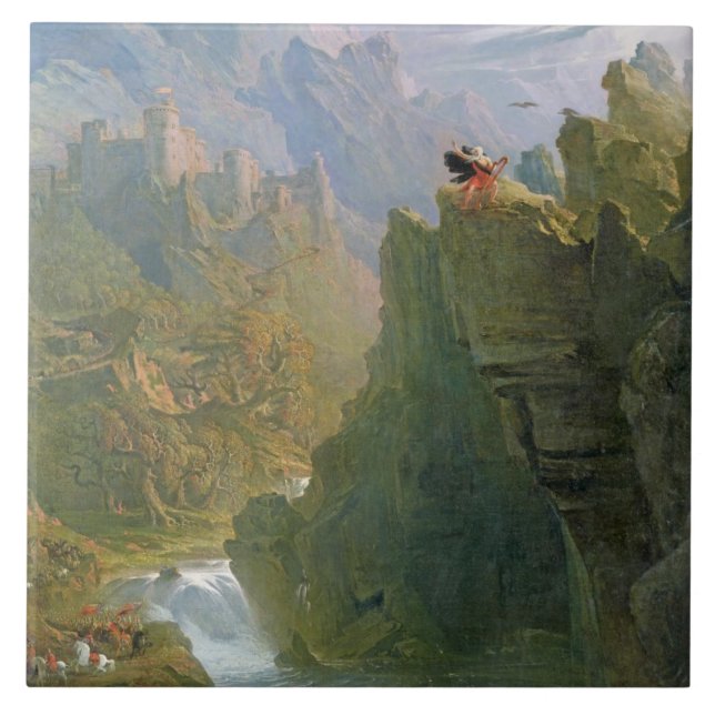 The Bard, c.1817 (oil on canvas) Ceramic Tile (Front)