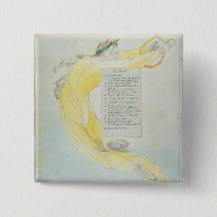 'The Bard', design 52 from 'The Poems of Thomas Gr 15 Cm Square Badge