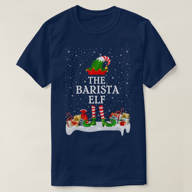 The Barista Elf T-Shirt (Design Front)