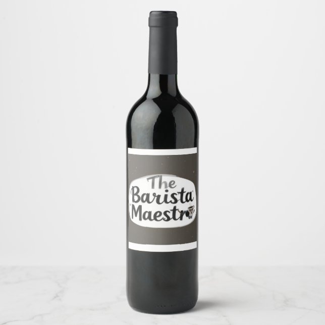 The Barista Maestro Wine Label (Front)