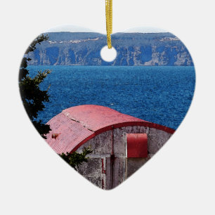 The Barn Ceramic Ornament