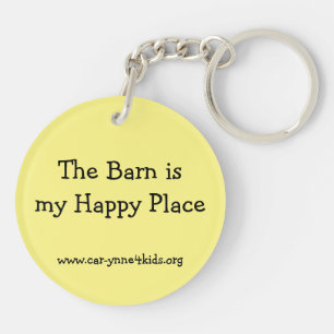 The Barn is my Happy Place Acrylic Keychain