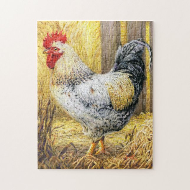 The Barn Rooster Jigsaw Puzzle (Vertical)