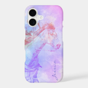 The Barrel Racer (rainbow/pastel splats)