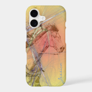 The Barrel Racer (yellow orange swirl)