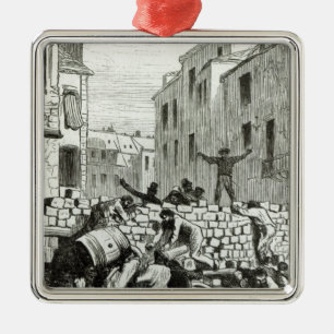 The Barricade Metal Ornament