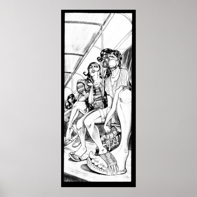 The Bart Ride Home Print (Front)