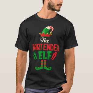The Bartender Elf Christmas ELF Bartender Family G T-Shirt
