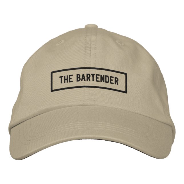 The Bartender Headline Embroidery Embroidered Hat (Front)