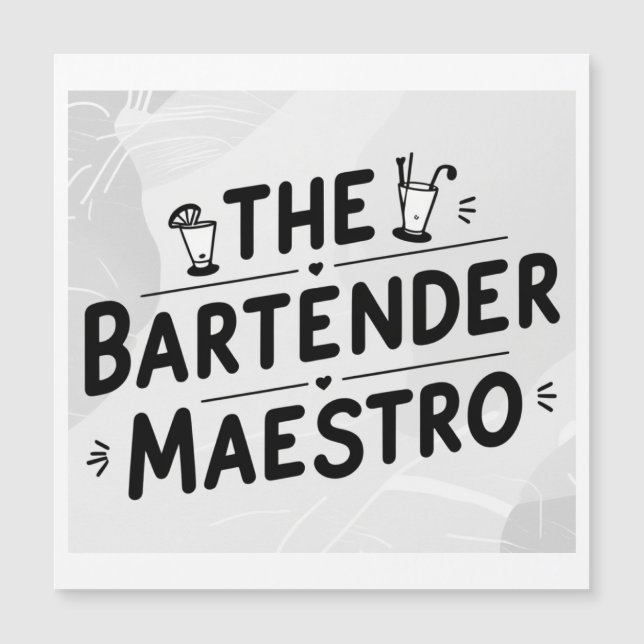 The bartender Maestro  (Front)
