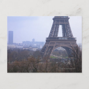 the base of the Eiffel Tower & Montparnasse Postcard