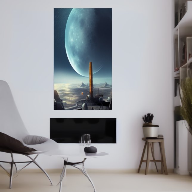 The base on a alien world | AI Art Poster (Creator Uploaded)
