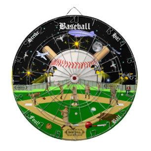 The Baseball Field Starry Nights Dartboard