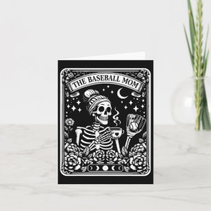 The Baseball Mum Tarot Card Skeleton Coffee Mother