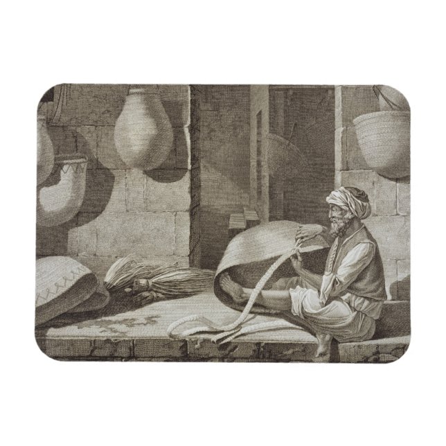 The Basket Maker, from Volume II Arts and Trades o Magnet (Horizontal)