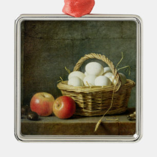 The Basket of Eggs, 1788 Metal Ornament