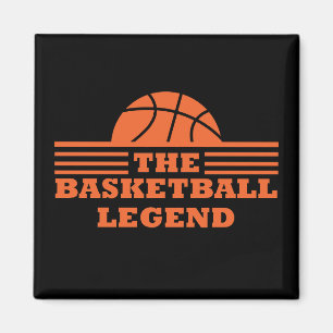 The basketball legend orange ball magnet