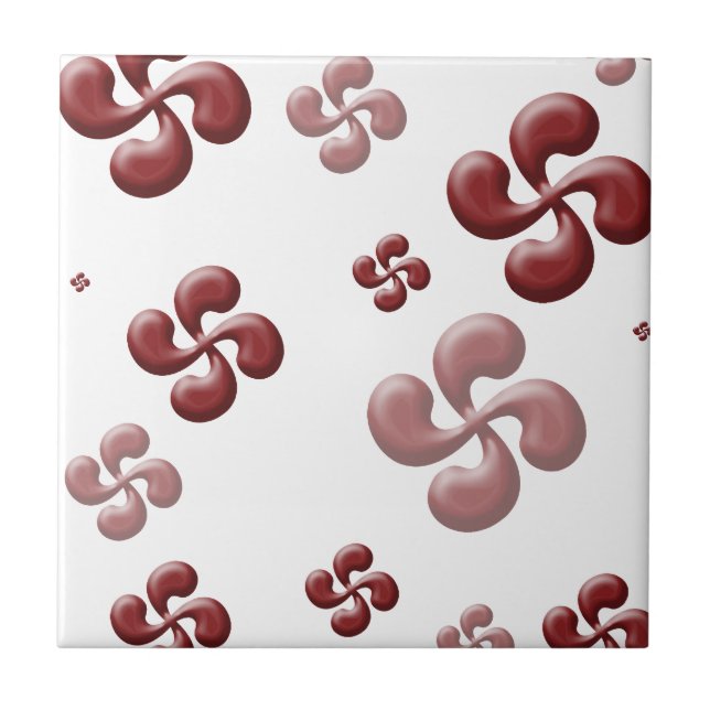 The Basque Cross 3d ! Tile (Front)