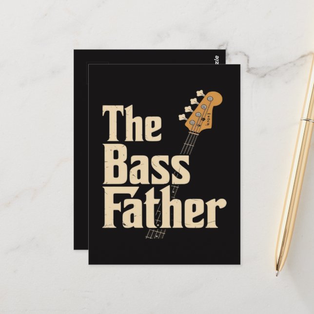 The Bass father  Postcard (Front/Back In Situ)