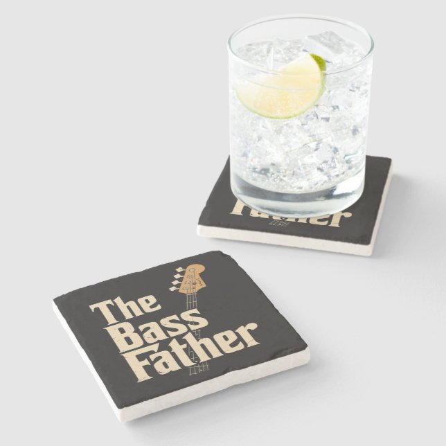 The Bass father  Stone Coaster (Side)