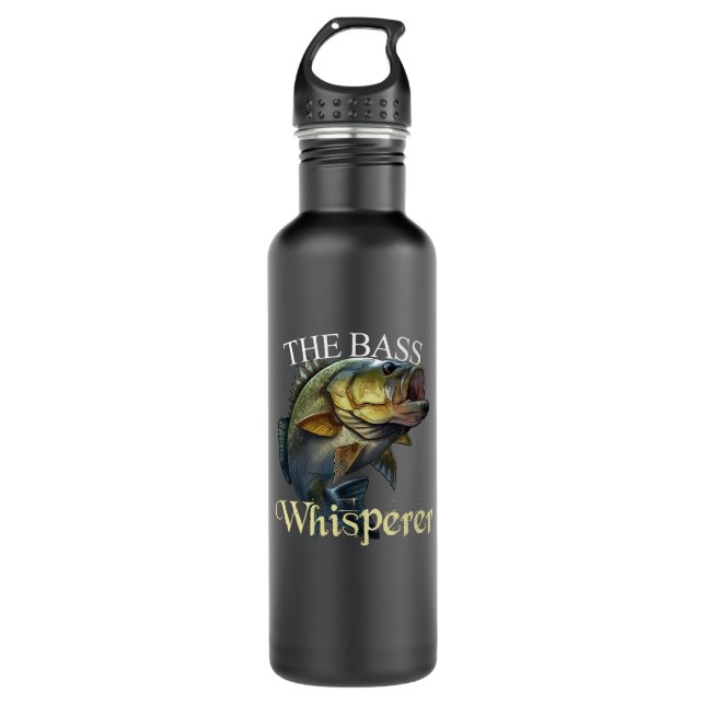 The Bass Whisperer Dark 710 Ml Water Bottle (Front)