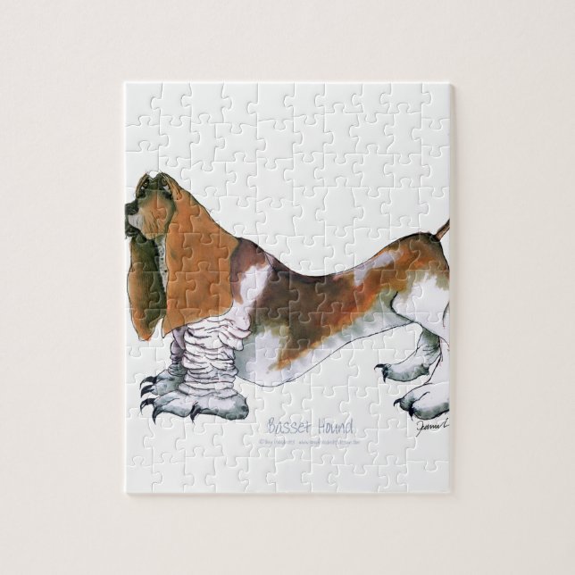 the basset hound, tony fernandes jigsaw puzzle (Vertical)