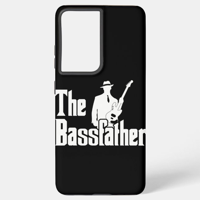 The Bassfather Funny Gift for Bass Guitarist Samsung Galaxy S21 Ultra Case (Back)