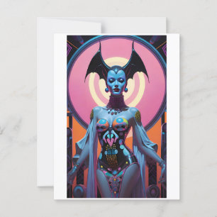 The Bat Goddess Will Let You Grovel Now Postcard