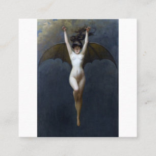 The Bat Woman Albert Joseph Penot Square Business Card