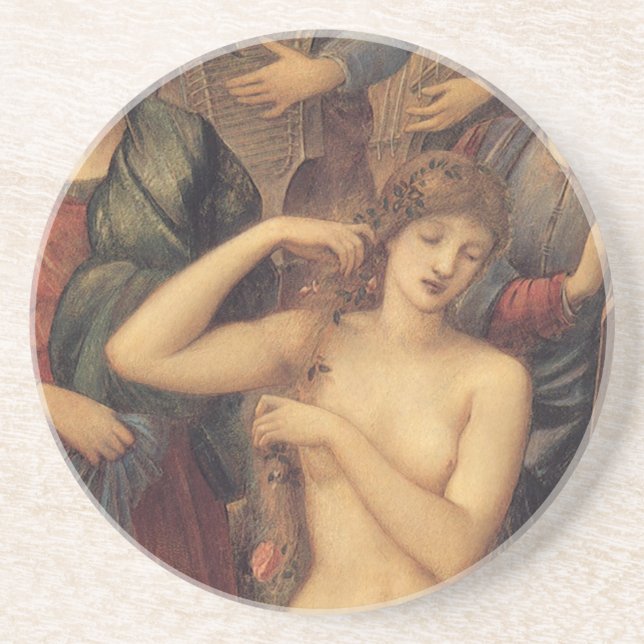 The Bath of Venus by Sir Edward Coley Burne-Jones Coaster (Front)