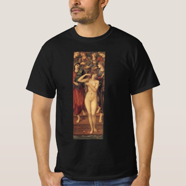 The Bath of Venus by Sir Edward Coley Burne-Jones T-Shirt (Front)