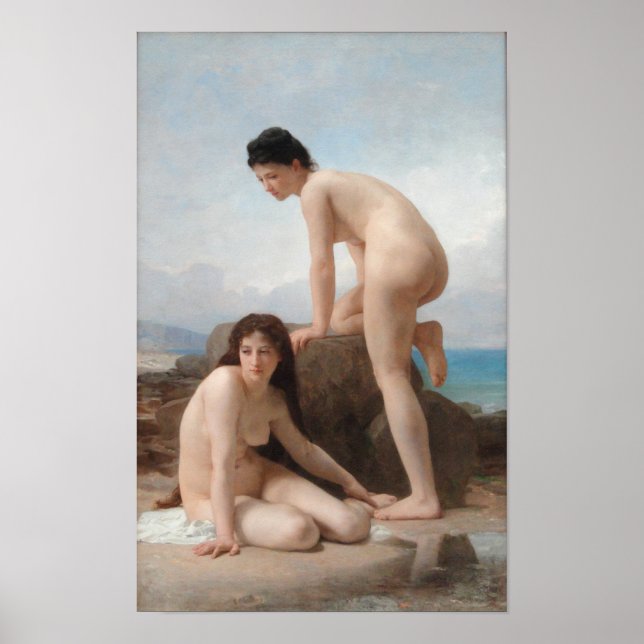 The Bathers by William-Adolphe Bouguereau Poster (Front)