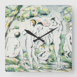 The Bathers, Small plate Square Wall Clock