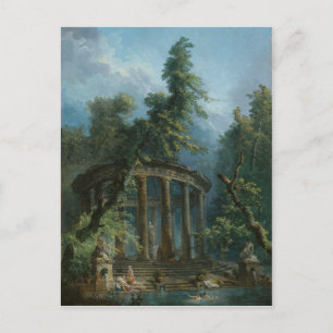 The Bathing Pool - Hubert Robert Postcard